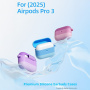Szilikon tok csíkokkal és karabinerrel AirPods Pro 3-hoz - zöld