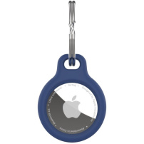 FIXED Silky szilikon tok kulcstartóval és pánttal AirTag 1 / 2 - sötétkék