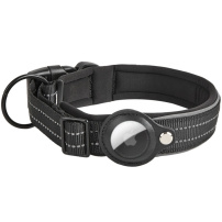 Nylon stílusú nylon tok AirTag-hez - M - fekete