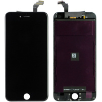 Refurbished Original LCD kijelző pótalkatrész érintőkijelzővel és kerettel Apple iPhone 6 Plus - fekete