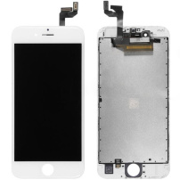 Refurbished Original LCD kijelző pótalkatrész érintőkijelzővel és kerettel Apple iPhone 6S - fehér