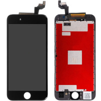 Refurbished Original LCD kijelző pótalkatrész érintőkijelzővel és kerettel Apple iPhone 6S Plus - TOP minőség - fekete