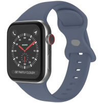 Szilikon szíj pillangócsattal - Apple Watch 42mm / 41mm / 40mm / 38mm - levendula