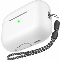 AhaStyle szilikon tok hurokkal AirPods Pro 3-hoz - fehér