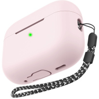 AhaStyle szilikon tok hurokkal AirPods Pro 3-hoz - rózsaszín