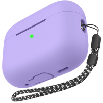 AhaStyle szilikon tok pánttal AirPods Pro 3-hoz - lila