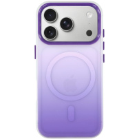 Színes átmenetes, MagSafe-kompatibilis védőtok iPhone 17 Pro Max készülékhez - lila