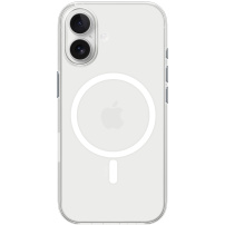 Matt átlátszó tok MagSafe-el iPhone 17-hez - átlátszó
