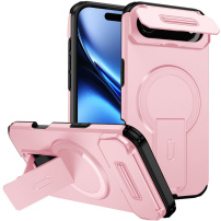 Tok tolható kameralencse-borítóval, kihajtható állvánnyal és MagSafe iPhone Air-hez - rózsaszín