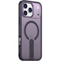 Tok kihajtható állvánnyal és MagSafe-fel iPhone 17 Pro Max-hoz - sötétlila