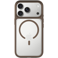 Matt tok színes kerettel és MagSafe-el iPhone 17 Pro Max-hoz - barna