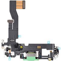 Töltő és audio flex konektor - Apple iPhone 12 - zöld