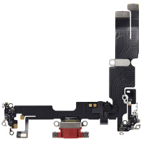 Töltő és audio flex csatlakozó az Apple iPhone 14 Plus készülékhez - piros