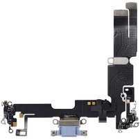 Töltő és audio flex csatlakozó az Apple iPhone 14 Plus készülékhez - kék