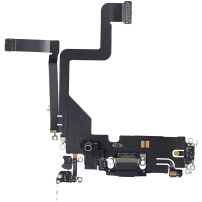 Töltő és audio flex csatlakozó az Apple iPhone 14 Pro készülékhez - fekete