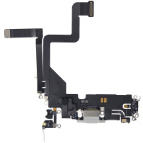 Töltő és audio flex csatlakozó az Apple iPhone 14 Pro készülékhez - ezüst