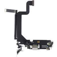 Töltő és audio flex csatlakozó az Apple iPhone 14 Pro Max készülékhez - ezüst