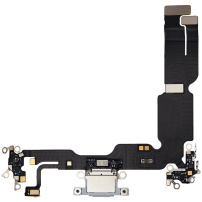 Töltő és audio flex csatlakozó iPhone 15 Plus készülékhez - kék
