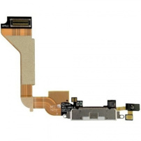 Táprorrás és adatátviteli csatlakozó mikrofonnal Apple iPhone 4 -fehér