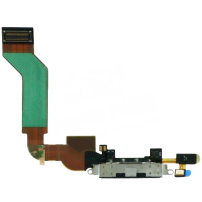 Táprorrás és adatátviteli csatlakozó mikrofonnal Apple iPhone 4S -fekete