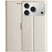 Flip tok PU bőrből iPhone 17 Pro Max-hoz - arany