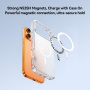 JOYROOM Skin Feel matt átlátszó tok MagSafe-fel iPhone Air-hez - átlátszó