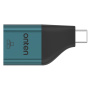 ONTEN UC101H ethernet adapter - RJ45 - USB-C - petrolkék