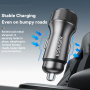 ESSAGER ES-CC21 autós töltő USB-C / USB-A portokkal - 45W - fekete