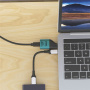 ONTEN UC103M video adapter - Mini Display Port - USB-C - petrolkék