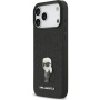 Karl Lagerfeld Fix csillogó fém Ikonik tok iPhone 17 Pro Max-hez - fekete