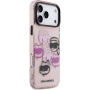 Karl Lagerfeld IML Többféle K&CH fejek tok iPhone 17 Pro Max - rózsaszín