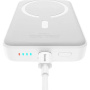 Baseus Magnetic Mini Air vezeték nélküli MagSafe power bank USB-C porttal - 10 000 mAh - fehér