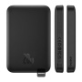 Baseus Magnetic Mini Air vezeték nélküli MagSafe power bank USB-C porttal - 6 000 mAh - fekete
