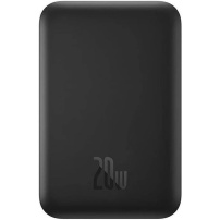 Baseus Magnetic Mini Air vezeték nélküli MagSafe power bank USB-C porttal - 6 000 mAh - fekete