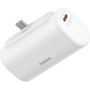 Baseus Kompakt power bank integrált USB-C csatlakozóval és USB-C porttal - 5 000 mAh - fehér