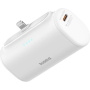 Baseus Kompakt powerbank beépített Lightning csatlakozóval és USB-C porttal - 5 000 mAh - fehér