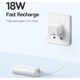 Baseus Kompakt powerbank beépített Lightning csatlakozóval és USB-C porttal - 5 000 mAh - fehér