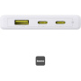 Baseus PicoGo powerbank 2x USB-C / USB-A portokkal - 10 000 mAh - fehér
