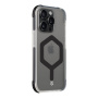 Tactical MagForce hatszög strapabíró tok MagSafe-kompatibilis iPhone 15 Pro-hoz - fekete