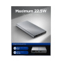 Spigen Essential powerbank 2x USB-C / USB-A porttal - 10 000 mAh - szürke