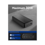 Spigen Lényeges powerbank 2x USB-C / USB-A porttal - 30 000 mAh - fekete