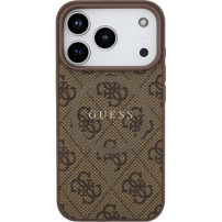 Guess 4G Színes Gyűrű tok MagSafe-vel iPhone 17 Pro-hoz - barna