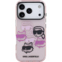 Karl Lagerfeld IML Többféle K&CH fejek tok iPhone 17 Pro Max - rózsaszín