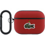 Lacoste Petit Pique Croc Logo Patch tok karabinerrel az AirPods Pro 3-hoz - piros