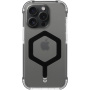 Tactical MagForce hatszög strapabíró tok MagSafe-kompatibilis iPhone 15 Pro-hoz - fekete