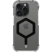 Tactical MagForce hatszög strapabíró tok MagSafe-kompatibilis iPhone 15 Pro-hoz - fekete