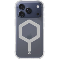 Tactical MagForce hatszög alakú strapabíró tok MagSafe-kompatibilis iPhone 17 Pro Max-hoz - fehér