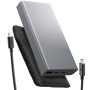 Spigen Alapvető külső akkumulátor 2x USB-C / USB-A porttal - 20 000 mAh - szürke