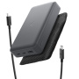 Spigen Essential power bank portokkal 2x USB-C / USB-A - 30 000 mAh - szürke