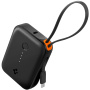 Spigen Essential hordozható töltő integrált USB-C kábellel és USB-C / USB-A portokkal - 10 000 mAh - fekete